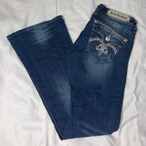 Rock Revival Jeans in the style Sasha Flare size 27